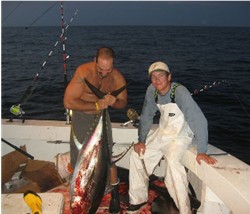 on fishing boat